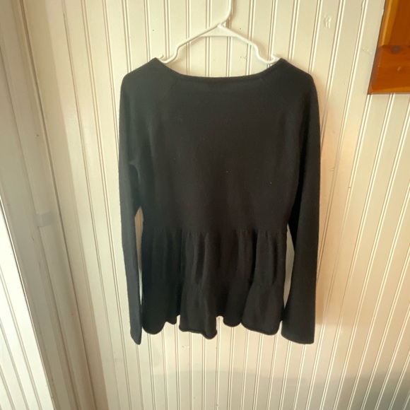 Garnet Hill Flowy Cashmere Top (M) - Picture 3 of 4